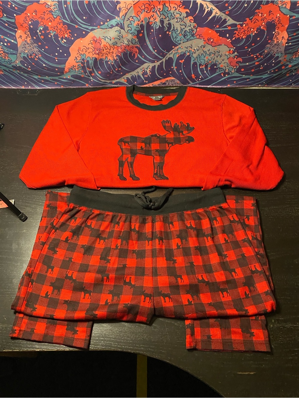 Red Moose Plaid Pajama Set